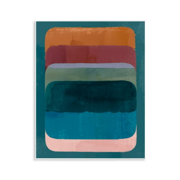 Stupell Industries Rustic Inspired Ombre Pattern Abstract Painting Unframed Art Print Wall Art, 11 x 14