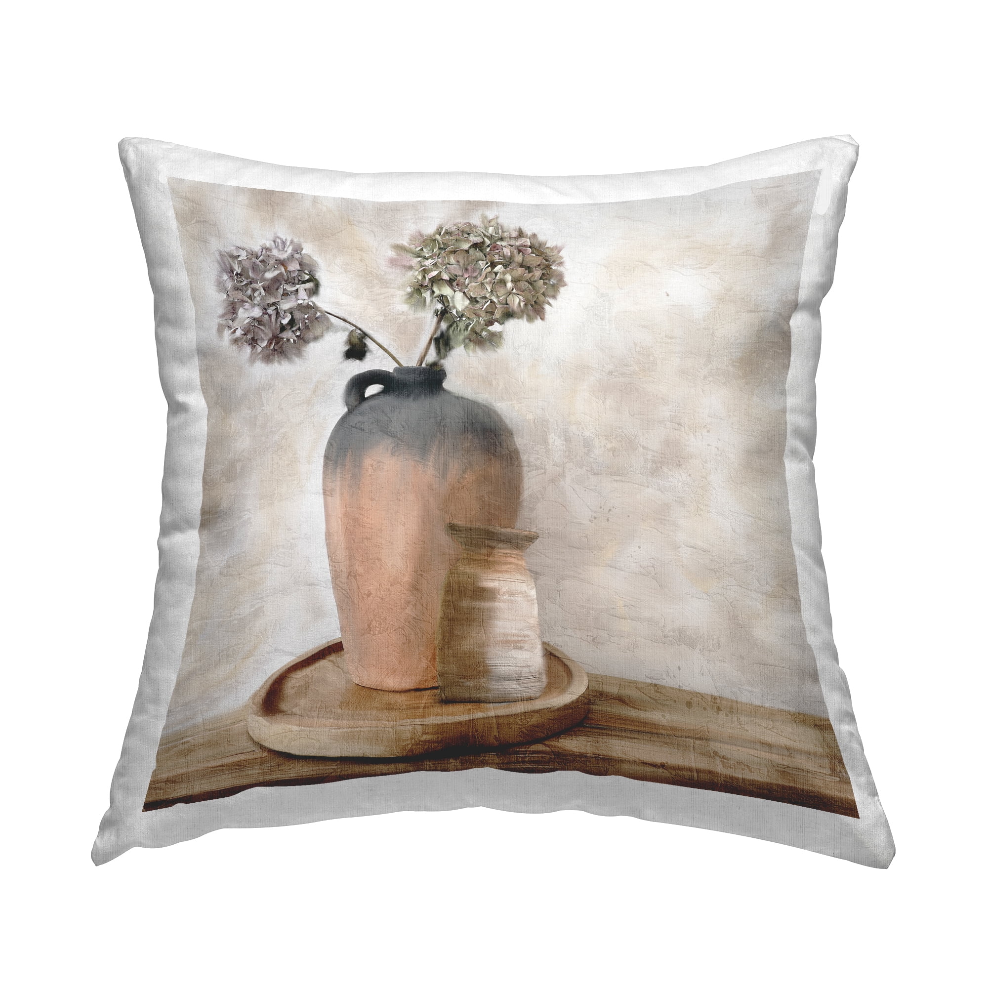 Stupell Industries Rustic Jug Still Life Decorative Printed Throw Pillow, 18 x 18