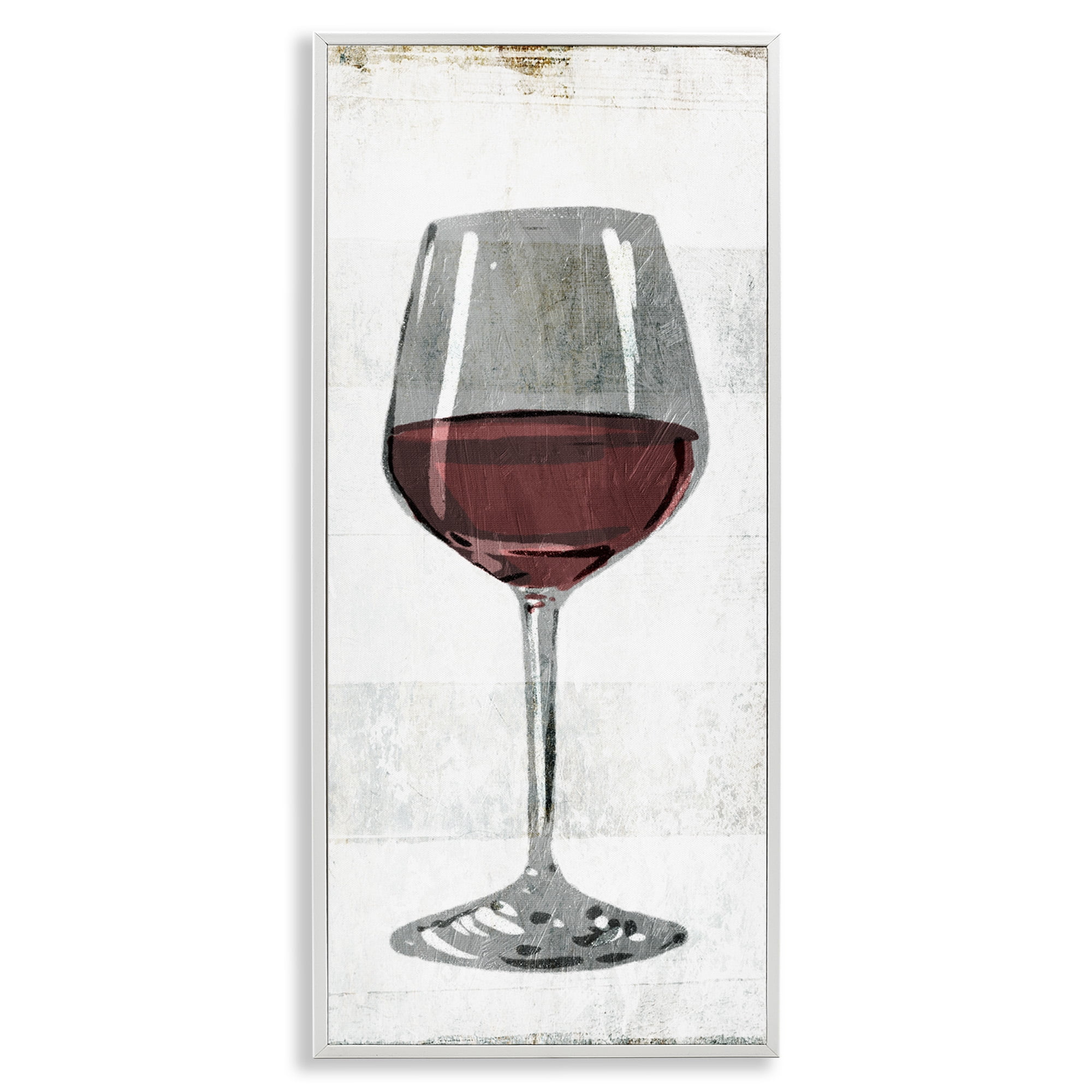 Stupell Industries Rustic Kitchen Red Wine Glass Food & Beverage