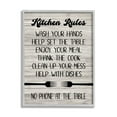 thumbnail image 1 of Stupell Industries Rustic Kitchen Rules Food & Beverage Painting Gray Framed Art Print Wall Art, 11 x 14, 1 of 9