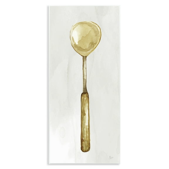 Stupell Industries Rustic Kitchen Utensil Food & Beverage Painting Unframed Art Print Wall Art, 7 x 17