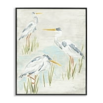 Stupell Industries Rustic Lake Birds Animals & Insects Painting Black Framed Art Print Wall Art, 11 x 14