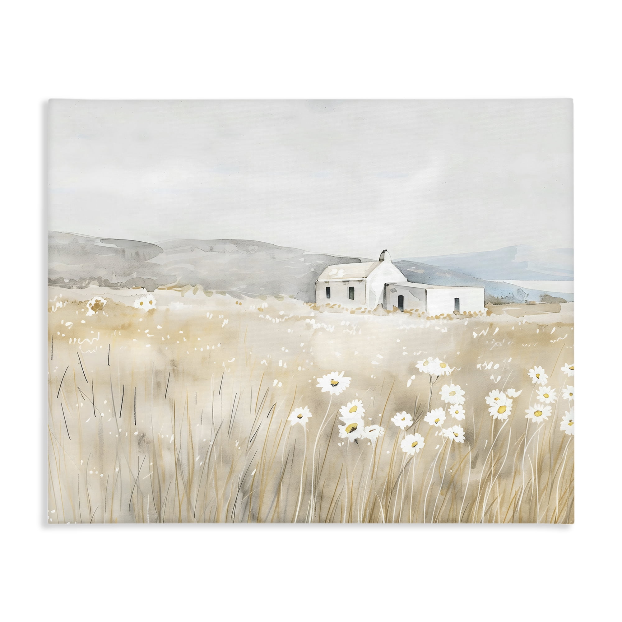 Stupell Industries Rustic Landscape Daisy Meadow Canvas Wall Art, design by Creative Studio