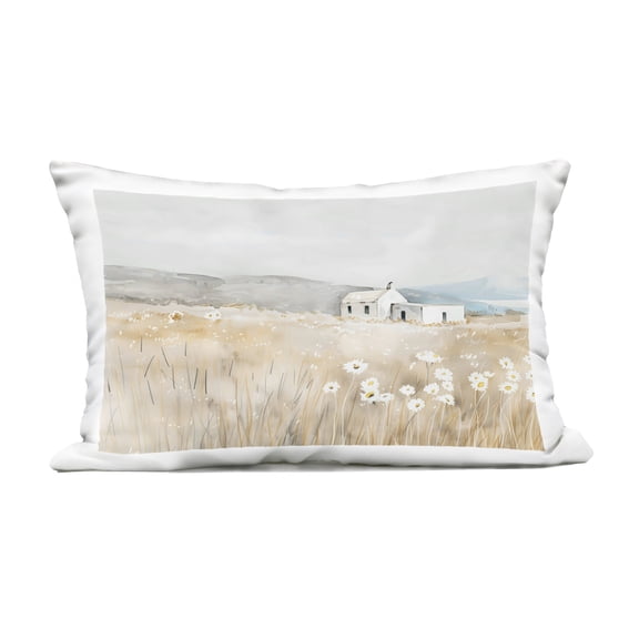 Stupell Industries Rustic Landscape Pasture Outdoor Printed Pillow design by Creative Studio, 14 x 7 x 20
