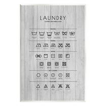 Stupell Industries Rustic Laundry Diagram Typography Painting Unframed Art Print Wall Art, 10 x 15