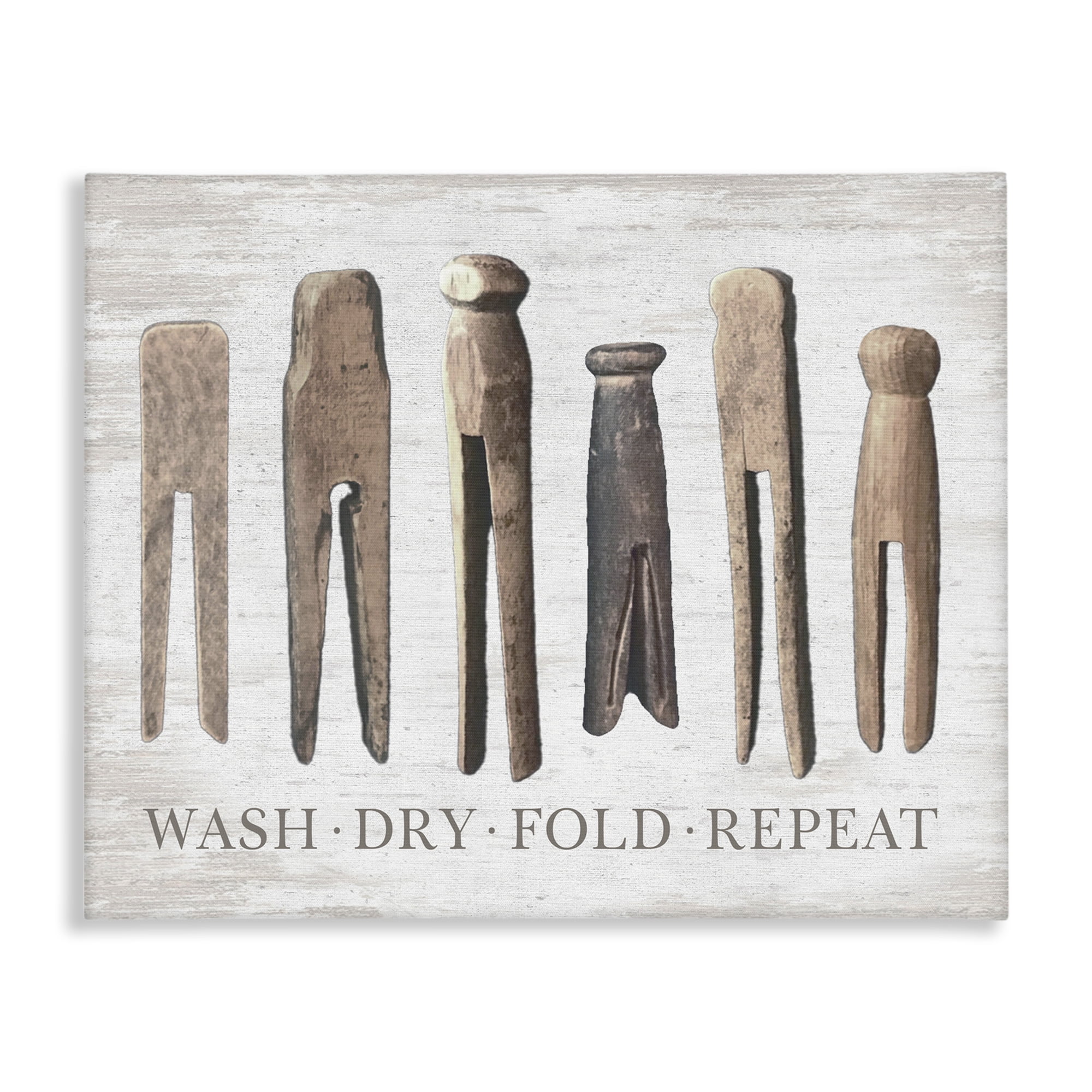 Rustic Laundry Phrase Canvas Art, 20 x 16, A