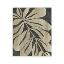 Stupell Industries Rustic Leaf Shape Floral Painting Unframed Art Print Wall Art, 11 x 14