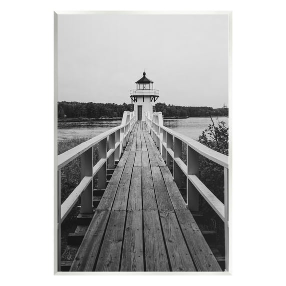Stupell Industries Rustic Lighthouse Photography Landscape Photography Unframed Art Print Wall Art, 10 x 15