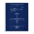 thumbnail image 1 of Stupell Industries Rustic Lodge Aircraft Patent Blueprint White Framed Giclee Art, 16 x 20, by Karl Hronek, 1 of 8