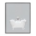 thumbnail image 1 of Stupell Industries Rustic Lodge Alpaca Blue Bath Cute Black Framed Giclee Art, 24 x 30, by Leah Straatsma, 1 of 7