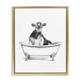 thumbnail image 1 of Stupell Industries Rustic Lodge Antique Tub with Cow Gold Floating Frame Canvas Art, 17 x 21, by Victoria Borges, 1 of 8