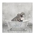 thumbnail image 1 of Stupell Industries Rustic Lodge Baby Hippo Bath Time Canvas Art, 17 x 17, by Kim Allen, 1 of 7