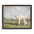 thumbnail image 1 of Stupell Industries Rustic Lodge Baby Lamb Farmland Animal Black Floating Frame Canvas Art, 21 x 17, by Sara Baker, 1 of 8