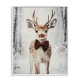 thumbnail image 1 of Stupell Industries Rustic Lodge Baby Reindeer with Red Nose White Framed Giclee Art, 24 x 30, by Arlington Prints, 1 of 8