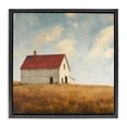 thumbnail image 1 of Stupell Industries Rustic Lodge Barren Farmland Barn Black Floating Frame Canvas Art, 18 x 18, by Steve Hunziker, 1 of 8