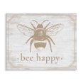 thumbnail image 1 of Stupell Industries Rustic Lodge Bee Happy with Rustic Border Canvas Art, 48 x 36, by Lettered and Lined, 1 of 8