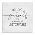 thumbnail image 1 of Stupell Industries Rustic Lodge Believe In Yourself Inspirational Canvas Art, 17 x 17, by Jennifer Pugh, 1 of 7