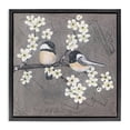 thumbnail image 1 of Stupell Industries Rustic Lodge Bird Pair on Branch Black Floating Frame Canvas Art, 18 x 18, by Jade Reynolds, 1 of 8