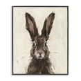 thumbnail image 1 of Stupell Industries Rustic Lodge Brown European Rabbit Hare Black Framed Giclee Art, 11 x 14, by Ethan Harper, 1 of 8