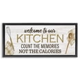 thumbnail image 1 of Stupell Industries Rustic Lodge Count Memories Not Calories Black Floating Frame Canvas Art, 25 x 11, by Kim Allen, 1 of 7