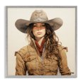 thumbnail image 1 of Stupell Industries Rustic Lodge Country Cowgirl on Beige Gray Framed Giclee Art, 12 x 12, by RB, 1 of 8