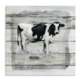 thumbnail image 1 of Stupell Industries Rustic Lodge Country Dairy Cow over Rustic Pattern Book Collage Canvas Art, 17 x 17, by Carol Robinson, 1 of 7