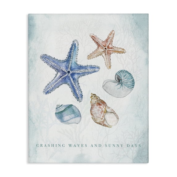Stupell Industries Rustic Lodge Crashing Waves & Sunny Days Canvas Art, 30 x 40, by Janet Tava