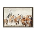 thumbnail image 1 of Stupell Industries Rustic Lodge Equestrian Round Up Brown Floating Frame Canvas Art, 25 x 17, by Nina Blue, 1 of 8