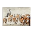 thumbnail image 1 of Stupell Industries Rustic Lodge Equestrian Round Up Canvas Art, 36 x 24, by Nina Blue, 1 of 8