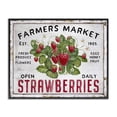 thumbnail image 1 of Stupell Industries Rustic Lodge Farmers Market Strawberries Black Framed Giclee Art, 30 x 24, by Creatif Belle, 1 of 8