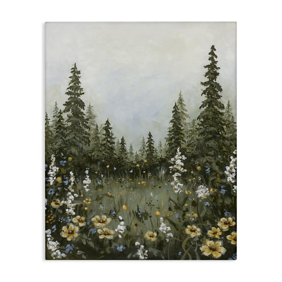 Stupell Industries Rustic Lodge Forest Meadow Clearing Canvas Art, 36 x 48, by Hollihocks Art