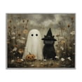 thumbnail image 1 of Stupell Industries Rustic Lodge Ghost and Black Cat Gray Framed Giclee Art, 14 x 11, by Arlington Prints, 1 of 8