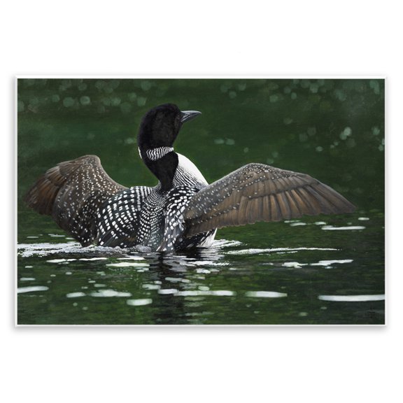Stupell Industries Rustic Lodge Goose Spreading Wings Wall Plaque Art, 19 x 13, by David Kiehm
