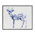 thumbnail image 1 of Stupell Industries Rustic Lodge Graceful Toile Deer Black Framed Giclee Art, 14 x 11, by Lettered and Lined, 1 of 8