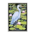 thumbnail image 1 of Stupell Industries Rustic Lodge Heron Among Pond Lilies Gray Floating Frame Canvas Art, 21 x 31, by Rosiland Solomon, 1 of 7