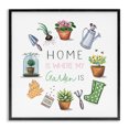 thumbnail image 1 of Stupell Industries Rustic Lodge Home Where Garden Is Black Framed Giclee Art, 12 x 12, by Elizabeth Tyndall, 1 of 8
