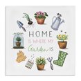 thumbnail image 1 of Stupell Industries Rustic Lodge Home Where Garden Is Canvas Art, 17 x 17, by Elizabeth Tyndall, 1 of 8