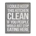 thumbnail image 1 of Stupell Industries Rustic Lodge I Could Keep Kitchen Clean Funny Black Framed Giclee Art, 11 x 14, by Lil' Rue, 1 of 7