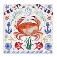 thumbnail image 1 of Stupell Industries Rustic Lodge Maritime Crab Pattern Canvas Art, 17 x 17, by Farida Zaman, 1 of 6