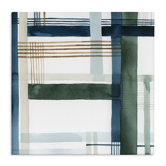 Stupell Industries Rustic Lodge Modern Woven Pattern Canvas Art, 17 x 17, by Grace Popp