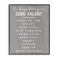 thumbnail image 1 of Stupell Industries Rustic Lodge Motivational Zero Talent Black Framed Giclee Art, 11 x 14, by Lil' Rue, 1 of 8
