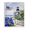 thumbnail image 1 of Stupell Industries Rustic Lodge Nantucket Lighthouse Flag White Framed Giclee Art, 16 x 20, by Sisi and Seb, 1 of 8