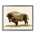 thumbnail image 1 of Stupell Industries Rustic Lodge Nature Patterned Bison Gray Floating Frame Canvas Art, 31 x 25, by Amber Sterling, 1 of 8