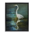 thumbnail image 1 of Stupell Industries Rustic Lodge Nautical Bird Lake Reflection Black Floating Frame Canvas Art, 17 x 21, by Julia Purinton, 1 of 8