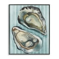 thumbnail image 1 of Stupell Industries Rustic Lodge Oysters on Blue Stripes Black Framed Giclee Art, 16 x 20, by Lil' Rue, 1 of 8