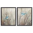 thumbnail image 1 of Stupell Industries Rustic Lodge Peaceful Perched Blue Birds Black 2pc Floating Frame Art Set, 17 x 21 each, by Julia Purinton, 1 of 8