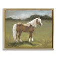 thumbnail image 1 of Stupell Industries Rustic Lodge Rural Horse Countryside Landscape Gold Floating Frame Canvas Art, 31 x 25, by Sara Baker, 1 of 7