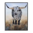 thumbnail image 1 of Stupell Industries Rustic Lodge Rural Longhorn Cattle Animal Black Framed Giclee Art, 11 x 14, by Kathy Winkler, 1 of 7