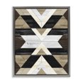 thumbnail image 1 of Stupell Industries Rustic Lodge Rustic Linear Aztec Shapes Gray Floating Frame Canvas Art, 25 x 31, by Erica Billups, 1 of 7