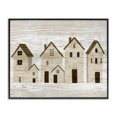 thumbnail image 1 of Stupell Industries Rustic Lodge Rustic Neighborhood Houses Black Framed Giclee Art, 14 x 11, by Ziwei Li, 1 of 7
